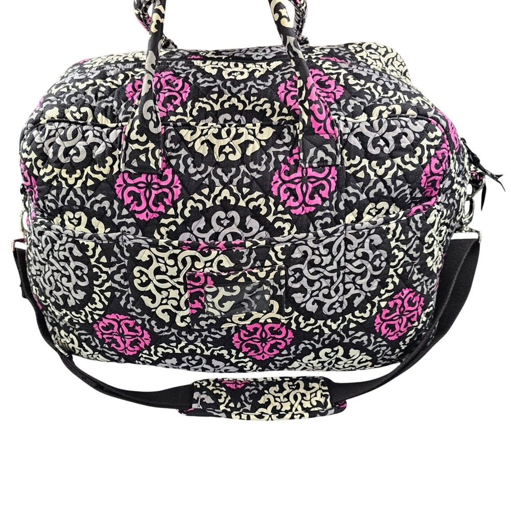 Vera Bradley Grand Traveler Bag Quilted | Canterberry Magenta 2013 Retired USA